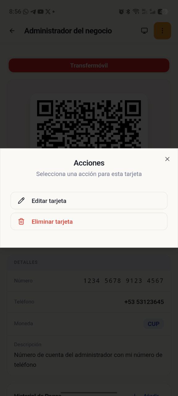 Editar o eliminar