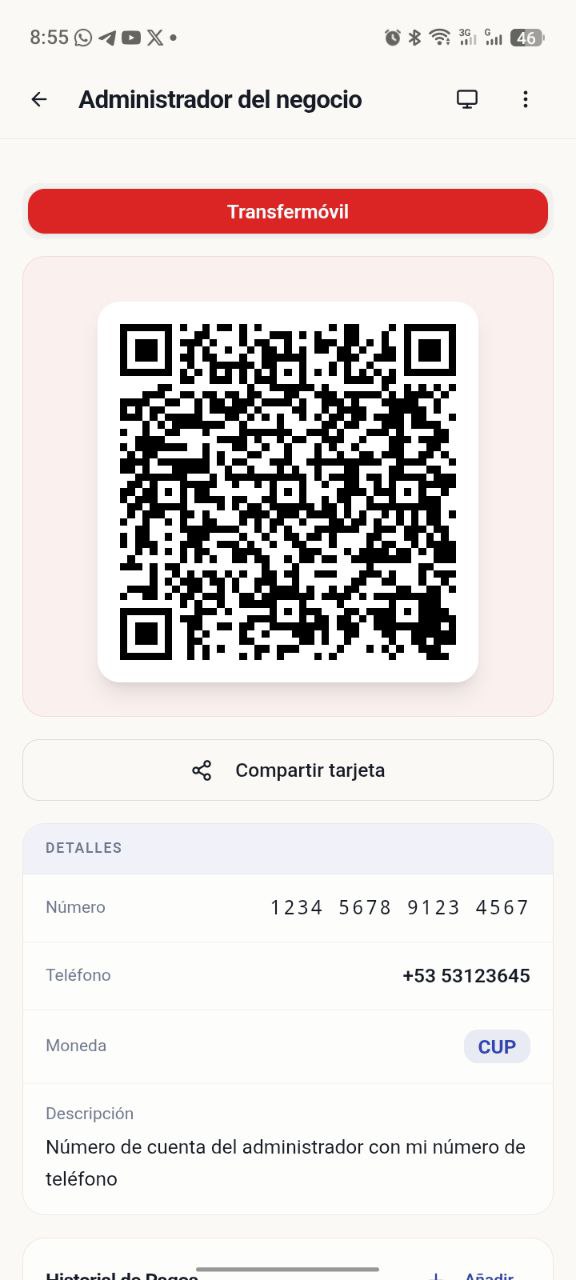 Pantalla de código QR de QR Pay